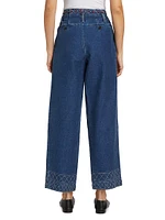 Murray Embroidered Denim Trousers