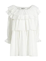 Brunch Pleated Minidress