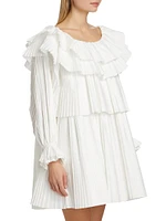 Brunch Pleated Minidress