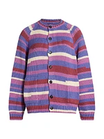 Flynn Striped Cotton Cardigan