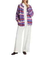 Flynn Striped Cotton Cardigan