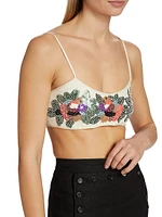 Sunset Lily Sequined Bra