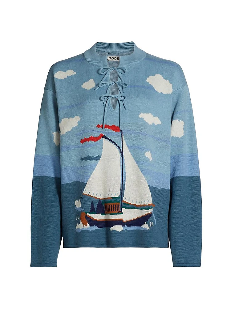 Pinafore Sailboat Sweater