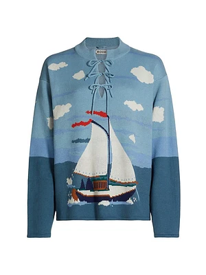 Pinafore Sailboat Sweater