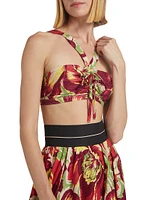 Kopper Hibiscus Bandeau Bra Top