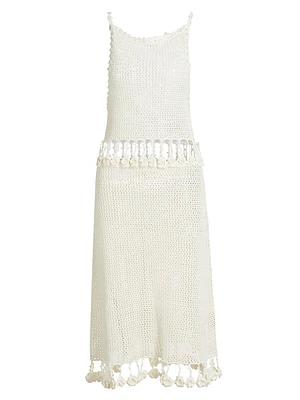 Posy Cotton-Linen Crochet Dress