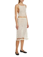 Posy Cotton-Linen Crochet Dress