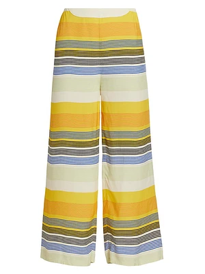 Sunset Stripe Crop Pants