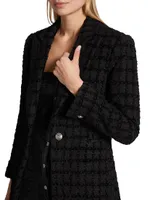 Melbrooke Tweed Single-Breasted Blazer