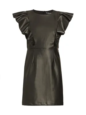 Layne Faux Leather Minidress