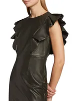 Layne Faux Leather Minidress