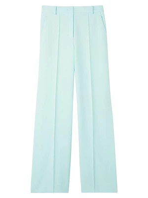 Collection Line Stretch Cady Wide-Leg Pants