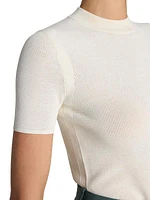 Stretch Mock Turtleneck Tee