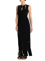 Embellished Stretch Knit Gown