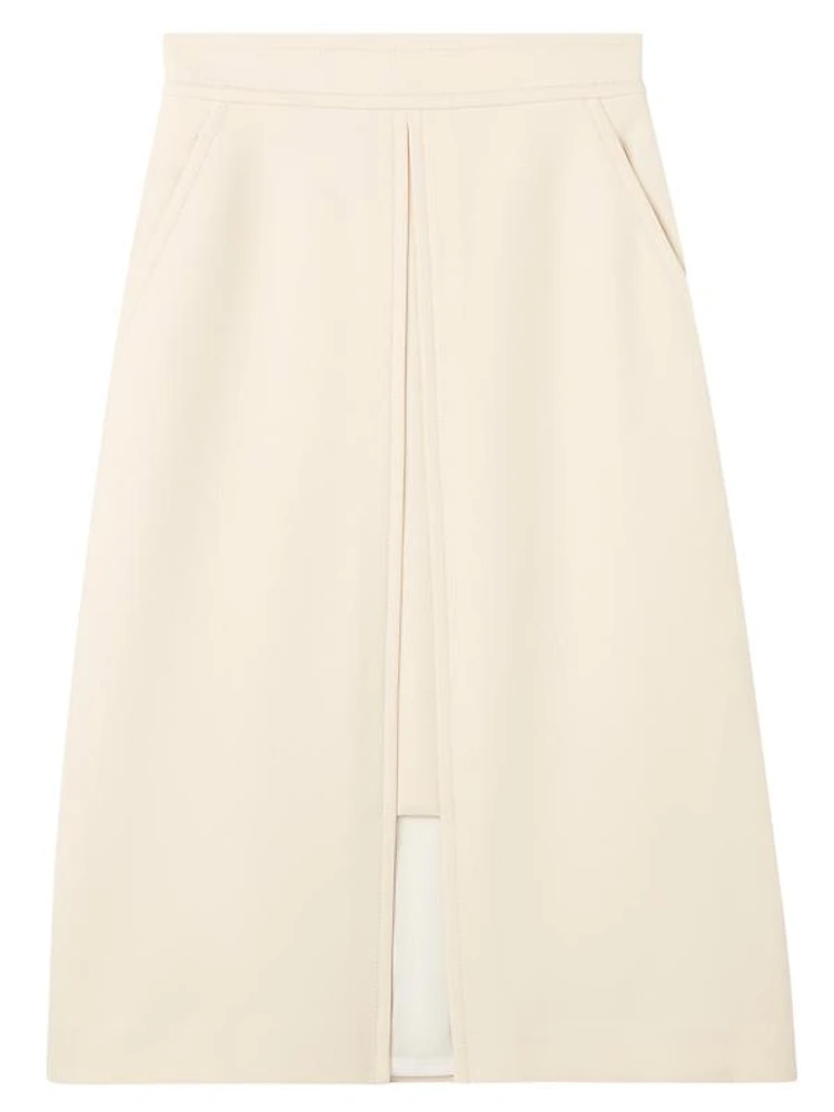 Collection Line Crepe Midi-Skirt