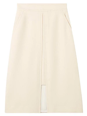 Collection Line Crepe Midi-Skirt