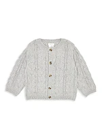 Baby's Petit Lem Cable Knit Cardigan