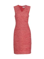 Evening Tweed Sleeveless Minidress