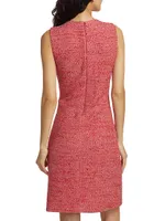 Evening Tweed Sleeveless Minidress