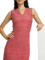 Evening Tweed Sleeveless Dress