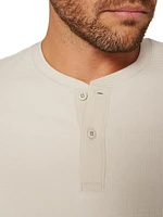 Latitude Waffle-Knit Henley