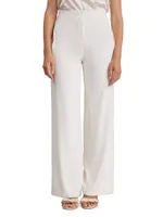 Preston Crepe Wide-Leg Pants