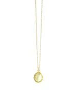 Rock Candy 18K Yellow Gold & Citrine Pendant Necklace