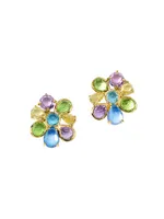 Rock Candy 18K Yellow Gold & Multi-Gemstone Small Cluster Stud Earrings