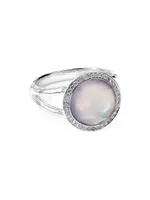Lollipop® Sterling Silver, Diamond & Multi-Stone Mini Ring