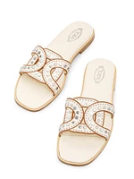 Maxi Catena Leather Sandals