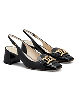 Kate 50MM Logo-Embellished Patent Leather Pumps