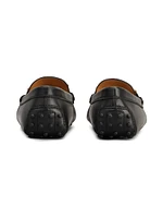 Logo-Accented Leather Driving Loafers