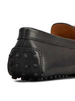 Logo-Accented Leather Driving Loafers