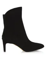 Usha Suede Point-Toe Booties