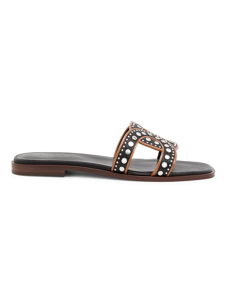 Kate Embellished Leather Sandals