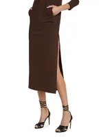 Tailored Terry Midi-Dress