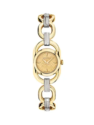 Missoni Gioiello Chain Two-Tone Stainless Steel Bracelet Watch/22.8MM
