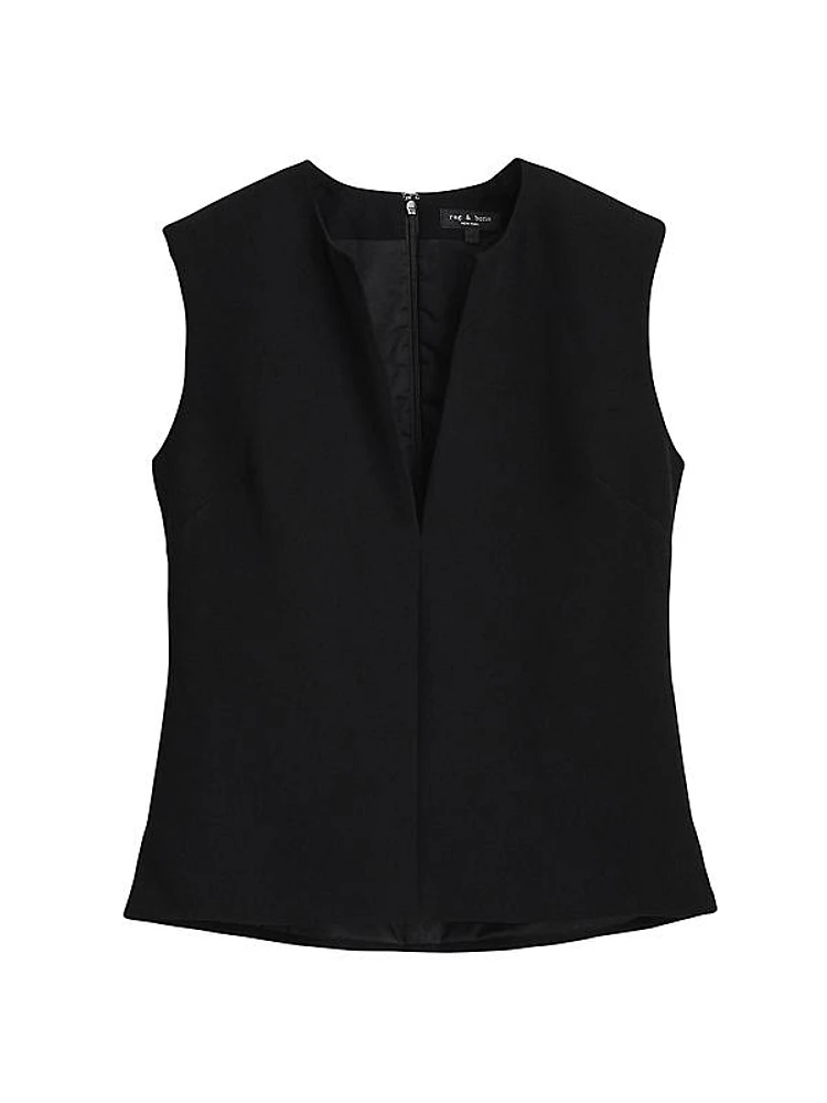 Sonia Sleeveless Crepe Top