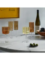 Gems 4-Piece Assorted Champagne Flute Set