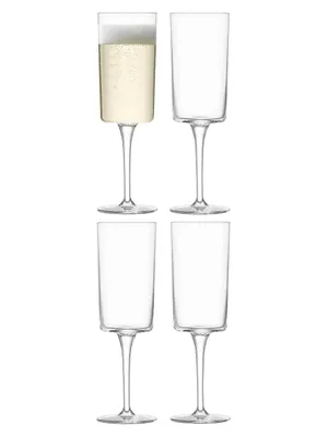 Gio 4-Piece Champagne Flute Set
