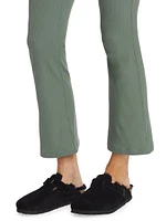 Superform Ribbed Kick-Flared Pants