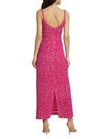 Luciernaga Sequin Sleeveless Maxi Dress