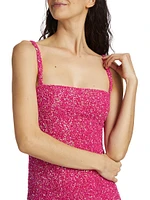 Luciernaga Sequin Sleeveless Maxi Dress