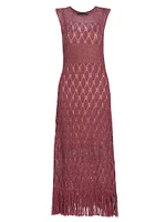 El Navegante Crocheted Midi-Dress