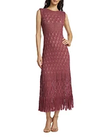 El Navegante Crocheted Midi-Dress