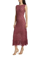 El Navegante Crocheted Midi-Dress