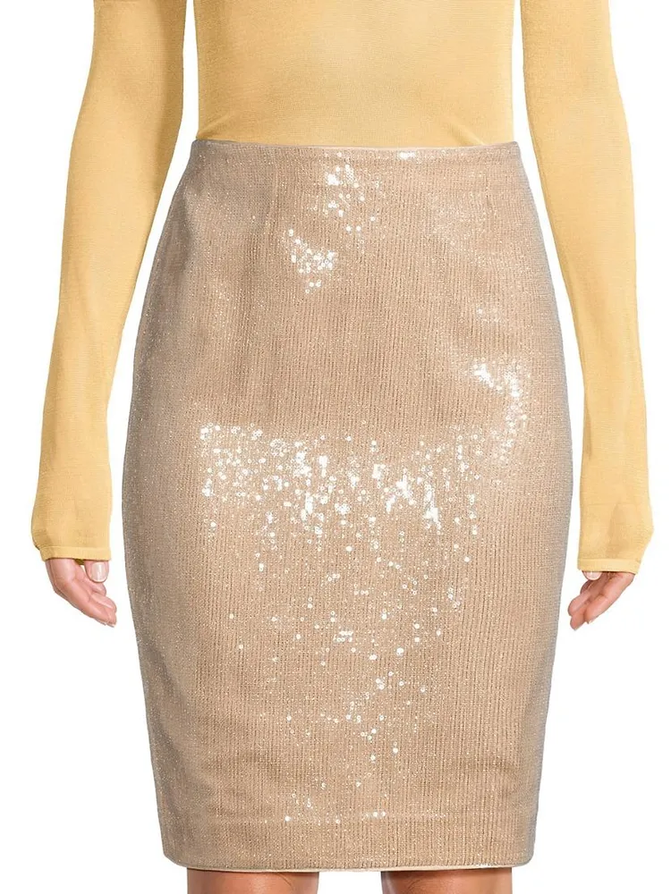 Adley Sequin Pencil Skirt