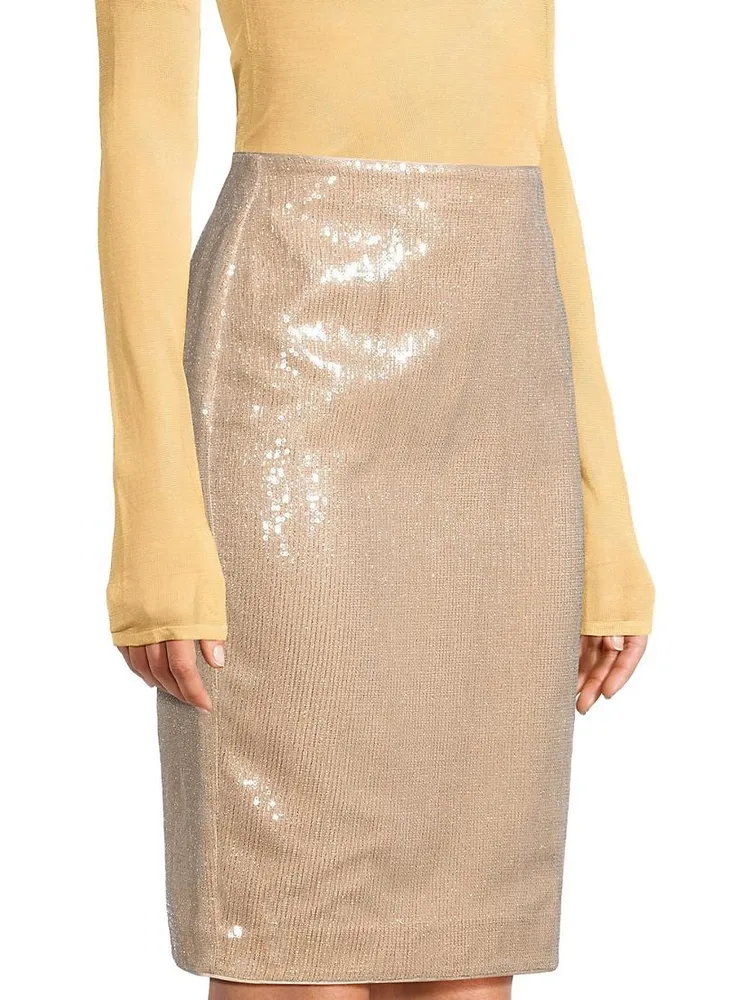 Adley Sequin Pencil Skirt