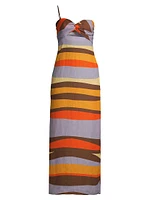 Sonne Apia Striped Linen Maxi Dress