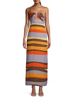 Sonne Apia Striped Linen Maxi Dress